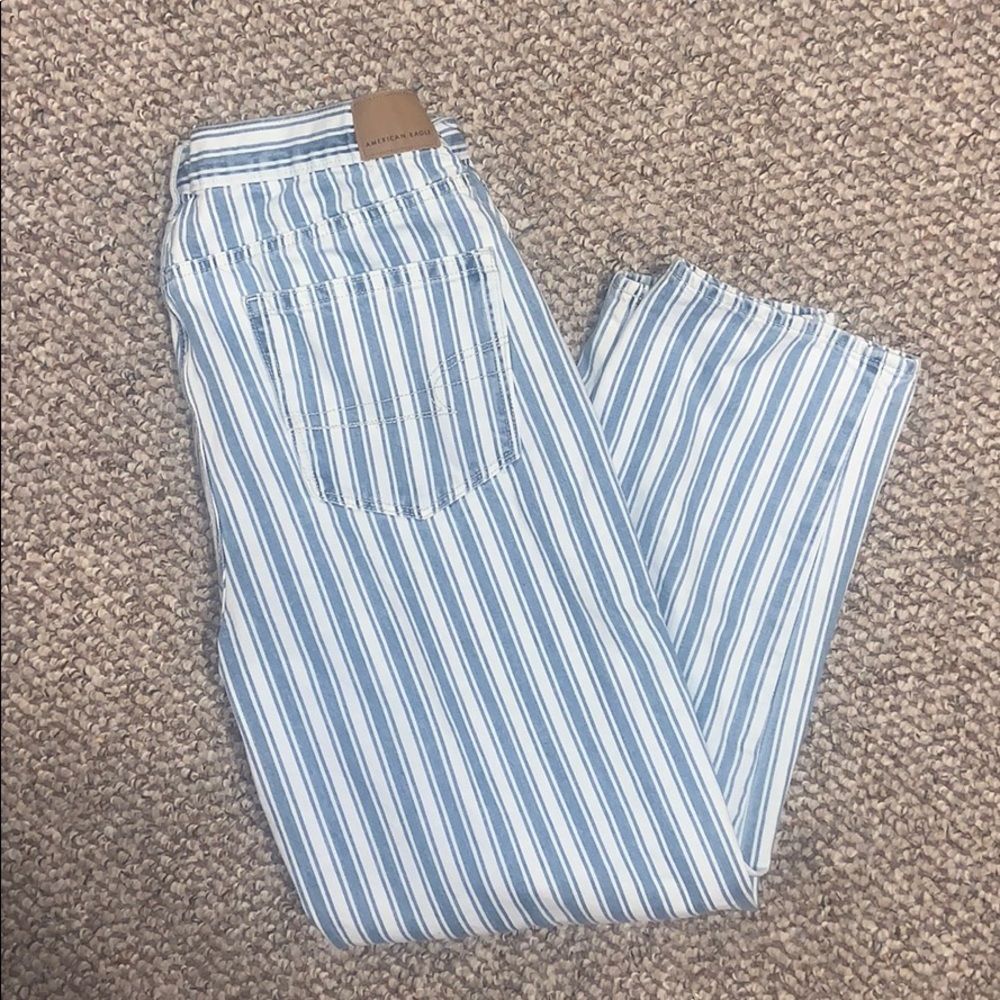 brand new american eagle striped jeans